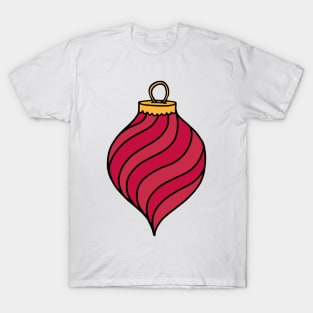 Red Christmas Tree Ornament T-Shirt